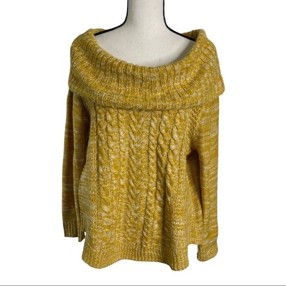 It's Our Time Cable Knit Cowl Neck Sweater - Picture 2 of 9